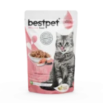 Best Pet 85gm pouch with salmon for adult sterilized cats
