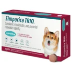 SIMPARICA TRIO chewable tab for dog ( 1 tablet ) 10 - 20 kg