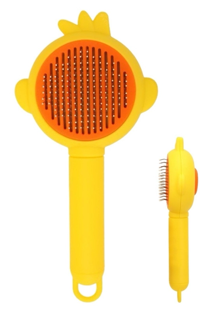 2ff1574c-6c37-4455-9fe6-02f3c0625052 Pet brush with hair removal button - funny shapes - Image 1