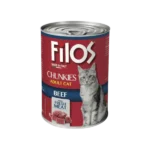 Filos 405 gm can chunks with beef