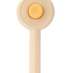 Pet brush with hair removal button standard shape