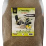 Doodzy Cat Litter Lemon Scent economic 10 L (رمل داكن)