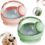 Nunbell grooming silicone brush with water and shampoo tank
