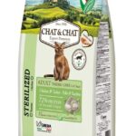 Chat Chat adult sterilised cat dry food with turkey and chicken and peas - 900 gm