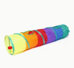 Interactive Tunnel Cat Toy with Straight Through Tunnel & Cat Crossing Aisle - Fabric Hideout for Cats & Kittens - Image 4