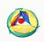 Interactive Tunnel Cat Toy with Straight Through Tunnel & Cat Crossing Aisle - Fabric Hideout for Cats & Kittens - Image 3