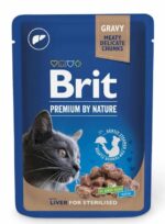 Brit Premium Cat Pouches Sterilized 100g Brit, Pouches, Cats - Image 2
